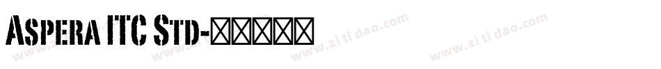 Aspera ITC Std字体转换